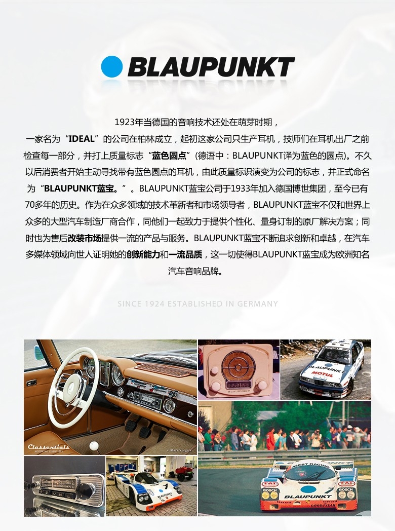 德國（藍(lán)寶BLAUPUNKT）MPS 1802 CVW大衆(zhòng)專用8寸喇叭